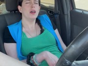 Cute brunette masturbates on lunch break 13/16