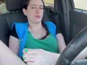 Cute brunette masturbates on lunch break 7/16