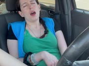 Cute brunette masturbates on lunch break 9/16