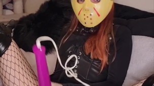 Mask Fetish Masturbation Mrs Voorhees Wand Play