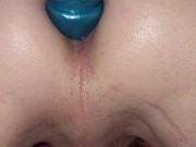 ANAL PLAY,MY OWN Cum Dripping Out My Ginger Hole. 3 CumLoads