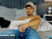 Alessandro King on Flirt4Free - Bearded Stud Gets Handsy With His Thick Cock 3/16