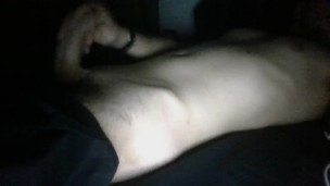 boy cum on his body while jerking off