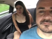 sexy girl has her lush put in her pussy and cums in the back seat of the uber 15/16