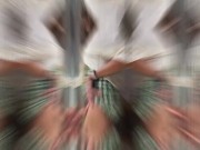 Milf in a short skirt plays with her big dildo and rubs her clit on it 8/16