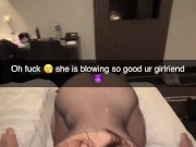Snapchat compilation: 18 year old teen cheats on her boyfriend in the hotel room after the party 11/16