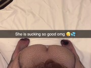Snapchat compilation: 18 year old teen cheats on her boyfriend in the hotel room after the party