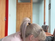 Office slut sucks bosses cock 7/16