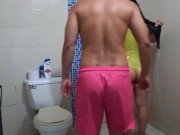 The argument and fight with my ex-boyfriend ends in a delicious fuck in the bathroom 1/16