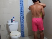 The argument and fight with my ex-boyfriend ends in a delicious fuck in the bathroom 2/16