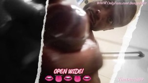 Firehose 9" Uncut BBC Ebony Teen Busting A Fat Nut 3-D+POV🔥🫣