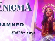 Stunning ebony queen deepthroats and fucks a white cock