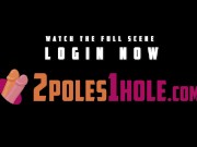 See behind the scene of Rebel Lynns first time with 2 BBCs in vagina 16/16