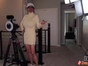 See behind the scene of Rebel Lynns first time with 2 BBCs in vagina