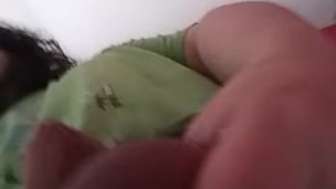 Long-haired chubby bottom shows you his ass, feet, and plays with his dick.