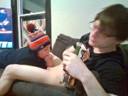 Green Socked Loser Cums under Heather Kane pressure! 2/16