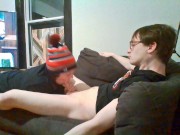 Green Socked Loser Cums under Heather Kane pressure! 4/16