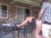 Fucking my stepmom in the backyard 14/16