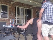 Fucking my stepmom in the backyard 15/16