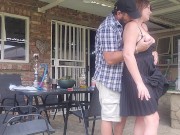 Fucking my stepmom in the backyard 4/16