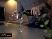 Julie Skyhigh handles 4 men one by one 1/16