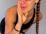 Lovehoney FIerce wet look high waisted knickers and zip-up crop top try on 2/16