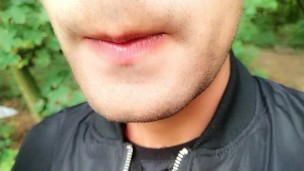 Swallowing cum from three used condoms found outdoor