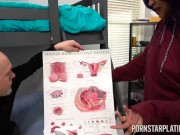 PORNSTARPLATINUM Inked Mistrx Sin Pussy Licked Before Riding 1/16