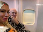 Кастинг актрисы в самолете! Неожиданный тройничёк во время полета в отпуск))) - Screenshot 1 of 16 - Cum In Mouth