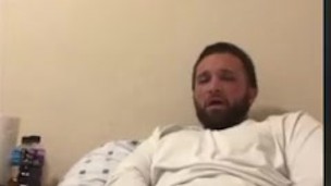 Hunk has a big thick cock and shoots huge koads