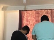 I fuck a sexy skinny girl on all fours and then she sucks my friend's penis 13/16