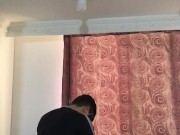 I fuck a sexy skinny girl on all fours and then she sucks my friend's penis 3/16