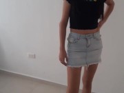 I put my lush toy in my pussy and my boyfriend takes control of my lush until he makes me cum 14/16