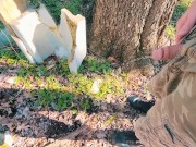 piss off a log piss in nature 15/16