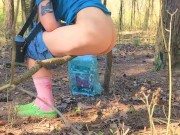 piss off a log piss in nature 6/16