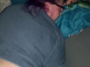 Lonely stepsister gets fucked by stepbrother and takes big load on her face.