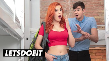 Gorgeous Redhead Mini Vampp Fucked In The Kitchen By Big Dick - LETSDOEIT