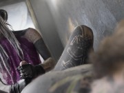 I got so WET and HORNY watching him Painting.. That I Decided to FUCK His ASS With a STRAP-ON DILDO 10/16