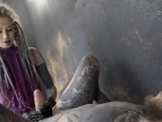 I got so WET and HORNY watching him Painting.. That I Decided to FUCK His ASS With a STRAP-ON DILDO 14/16