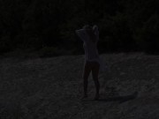 Beautiful Blonde Harmony Y Gets Butt Naked Outdoors! 1/16