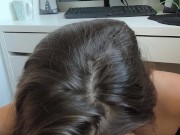 Stepsister helped him to cum in her throat TWICE! 12/16