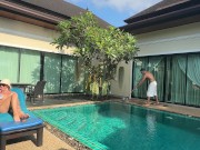 Horny MILF fucked her pool cleaner 1/16