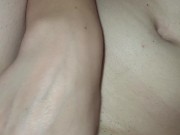 Condom broke my Penis - Horny Blond masturb