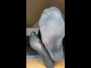 Showing my black socks and feet while humilate you (full Video) 7/16
