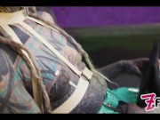 Fucking with Double Ended Steel Dildo with my Tattooed Friend Anuskatzz 8/16