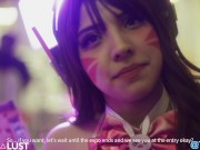 D.Va First time sucking and fucking two cocks 3/16