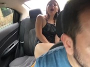 I have my lush toy in my pussy and the driver has control of my toy and makes me cum in the uber 10/16