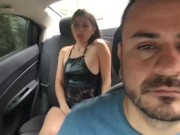 I have my lush toy in my pussy and the driver has control of my toy and makes me cum in the uber 12/16