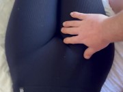 he cums on my sports bra before I go to the gym 15/16