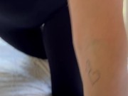 he cums on my sports bra before I go to the gym 2/16